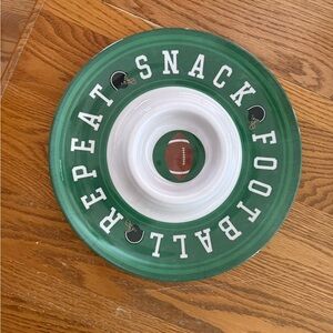 Snack Football Repeat Chips and Dip Serving Dish
